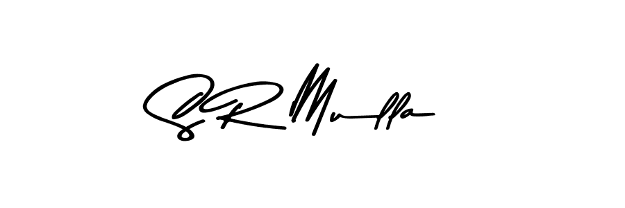 Create a beautiful signature design for name S R Mulla. With this signature (Asem Kandis PERSONAL USE) fonts, you can make a handwritten signature for free. S R Mulla signature style 9 images and pictures png