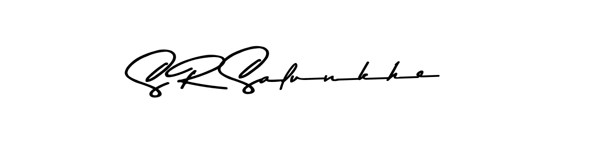 S R Salunkhe stylish signature style. Best Handwritten Sign (Asem Kandis PERSONAL USE) for my name. Handwritten Signature Collection Ideas for my name S R Salunkhe. S R Salunkhe signature style 9 images and pictures png