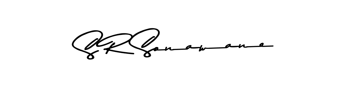 Create a beautiful signature design for name S R Sonawane. With this signature (Asem Kandis PERSONAL USE) fonts, you can make a handwritten signature for free. S R Sonawane signature style 9 images and pictures png