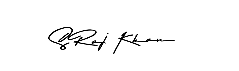 How to make S Raj Khan name signature. Use Asem Kandis PERSONAL USE style for creating short signs online. This is the latest handwritten sign. S Raj Khan signature style 9 images and pictures png