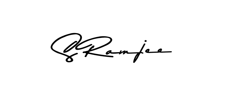 Use a signature maker to create a handwritten signature online. With this signature software, you can design (Asem Kandis PERSONAL USE) your own signature for name S Ramjee. S Ramjee signature style 9 images and pictures png