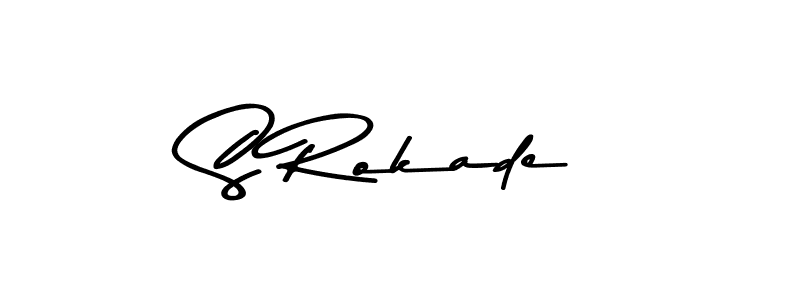 if you are searching for the best signature style for your name S Rokade. so please give up your signature search. here we have designed multiple signature styles  using Asem Kandis PERSONAL USE. S Rokade signature style 9 images and pictures png