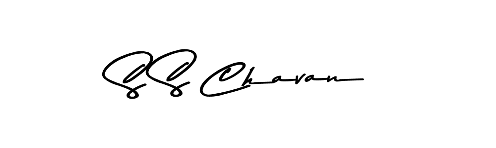 Create a beautiful signature design for name S S Chavan. With this signature (Asem Kandis PERSONAL USE) fonts, you can make a handwritten signature for free. S S Chavan signature style 9 images and pictures png