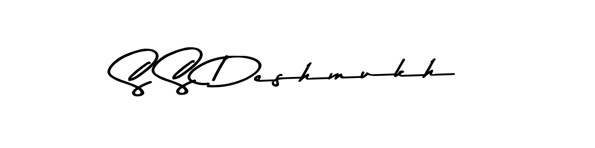 How to make S S Deshmukh signature? Asem Kandis PERSONAL USE is a professional autograph style. Create handwritten signature for S S Deshmukh name. S S Deshmukh signature style 9 images and pictures png