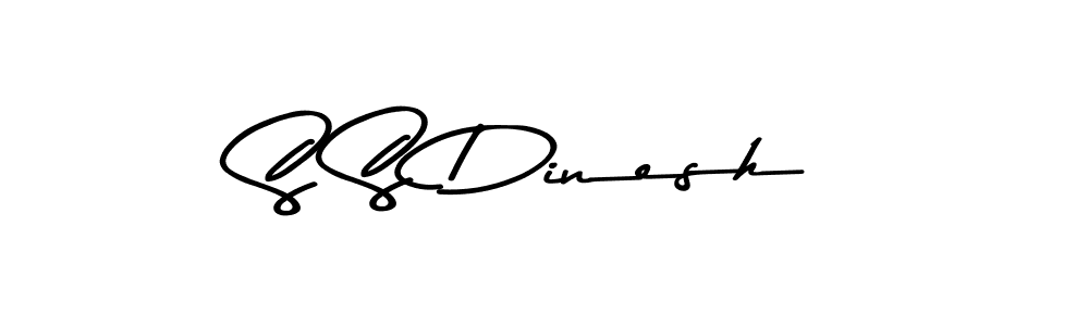 Asem Kandis PERSONAL USE is a professional signature style that is perfect for those who want to add a touch of class to their signature. It is also a great choice for those who want to make their signature more unique. Get S S Dinesh name to fancy signature for free. S S Dinesh signature style 9 images and pictures png