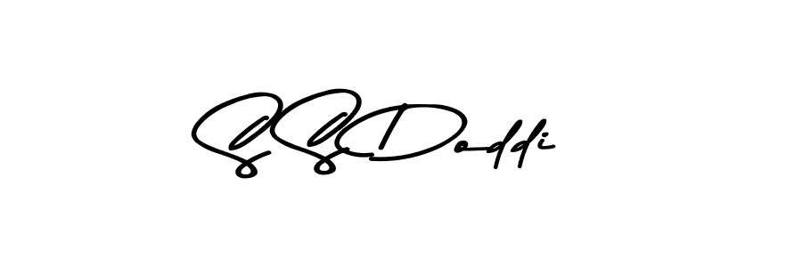 Create a beautiful signature design for name S S Doddi. With this signature (Asem Kandis PERSONAL USE) fonts, you can make a handwritten signature for free. S S Doddi signature style 9 images and pictures png