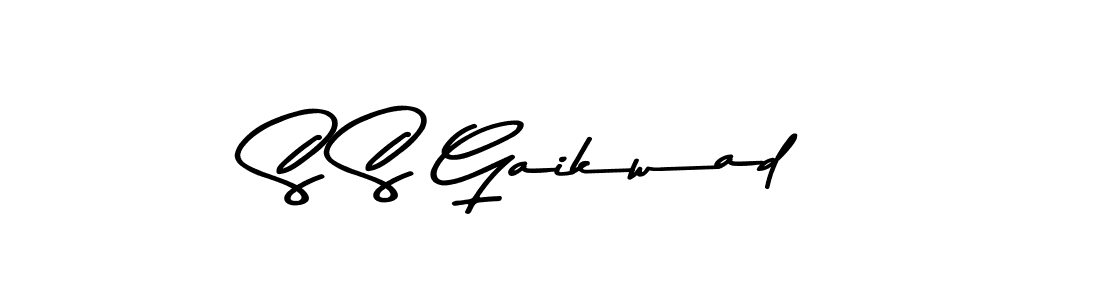 Design your own signature with our free online signature maker. With this signature software, you can create a handwritten (Asem Kandis PERSONAL USE) signature for name S S Gaikwad. S S Gaikwad signature style 9 images and pictures png