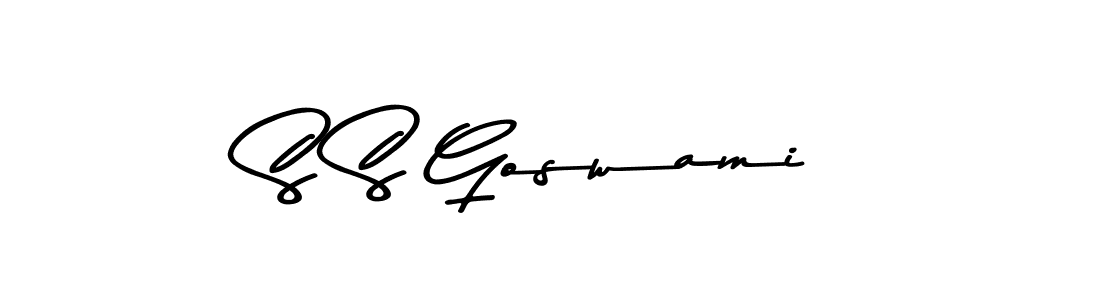 S S Goswami stylish signature style. Best Handwritten Sign (Asem Kandis PERSONAL USE) for my name. Handwritten Signature Collection Ideas for my name S S Goswami. S S Goswami signature style 9 images and pictures png