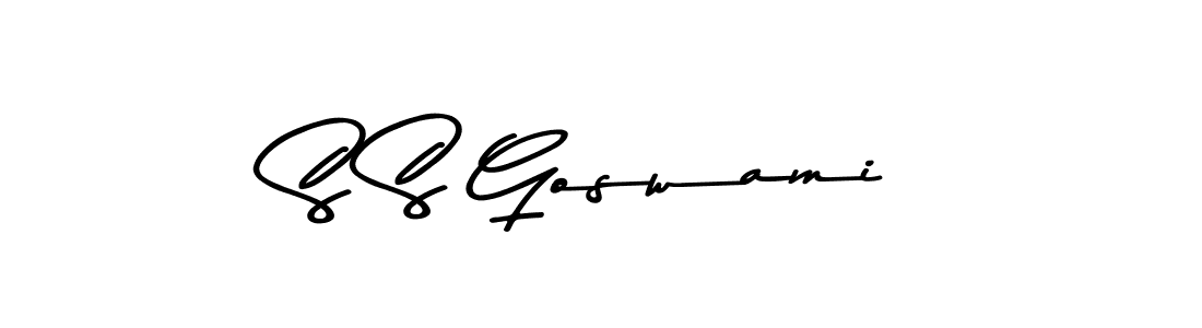 S S Goswami stylish signature style. Best Handwritten Sign (Asem Kandis PERSONAL USE) for my name. Handwritten Signature Collection Ideas for my name S S Goswami. S S Goswami signature style 9 images and pictures png