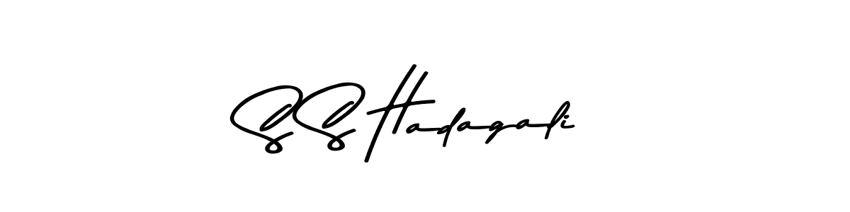 Make a beautiful signature design for name S S Hadagali. With this signature (Asem Kandis PERSONAL USE) style, you can create a handwritten signature for free. S S Hadagali signature style 9 images and pictures png