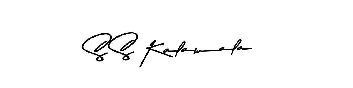 How to make S S Kalawala signature? Asem Kandis PERSONAL USE is a professional autograph style. Create handwritten signature for S S Kalawala name. S S Kalawala signature style 9 images and pictures png