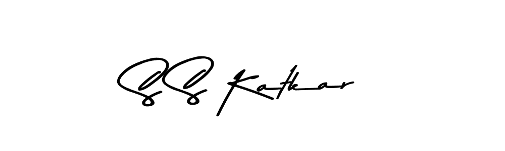 Asem Kandis PERSONAL USE is a professional signature style that is perfect for those who want to add a touch of class to their signature. It is also a great choice for those who want to make their signature more unique. Get S S Katkar name to fancy signature for free. S S Katkar signature style 9 images and pictures png