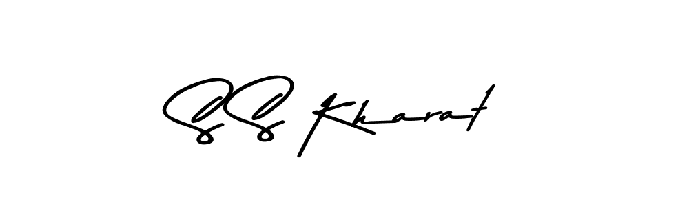 Create a beautiful signature design for name S S Kharat. With this signature (Asem Kandis PERSONAL USE) fonts, you can make a handwritten signature for free. S S Kharat signature style 9 images and pictures png