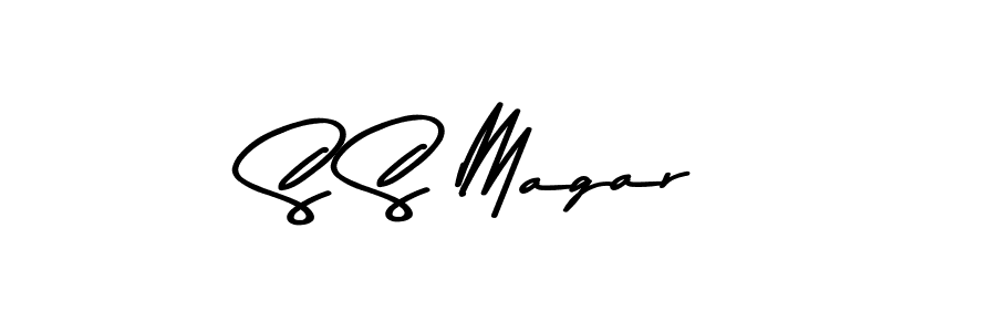 S S Magar stylish signature style. Best Handwritten Sign (Asem Kandis PERSONAL USE) for my name. Handwritten Signature Collection Ideas for my name S S Magar. S S Magar signature style 9 images and pictures png