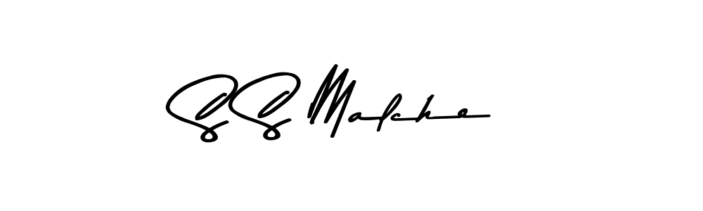 S S Malche stylish signature style. Best Handwritten Sign (Asem Kandis PERSONAL USE) for my name. Handwritten Signature Collection Ideas for my name S S Malche. S S Malche signature style 9 images and pictures png