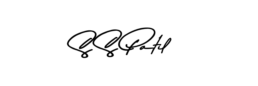 How to make S S Patil name signature. Use Asem Kandis PERSONAL USE style for creating short signs online. This is the latest handwritten sign. S S Patil signature style 9 images and pictures png