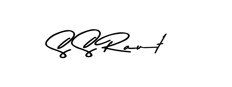 Create a beautiful signature design for name S S Raut. With this signature (Asem Kandis PERSONAL USE) fonts, you can make a handwritten signature for free. S S Raut signature style 9 images and pictures png