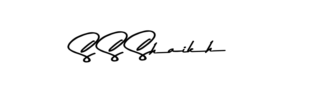 You should practise on your own different ways (Asem Kandis PERSONAL USE) to write your name (S S Shaikh) in signature. don't let someone else do it for you. S S Shaikh signature style 9 images and pictures png