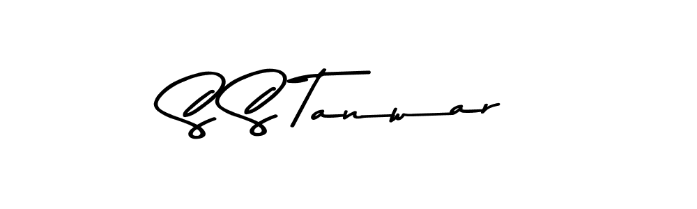 The best way (Asem Kandis PERSONAL USE) to make a short signature is to pick only two or three words in your name. The name S S Tanwar include a total of six letters. For converting this name. S S Tanwar signature style 9 images and pictures png
