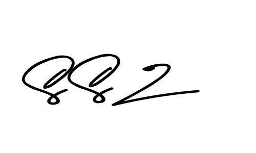 How to make S S Z name signature. Use Asem Kandis PERSONAL USE style for creating short signs online. This is the latest handwritten sign. S S Z signature style 9 images and pictures png