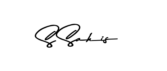 Make a beautiful signature design for name S Sahis. Use this online signature maker to create a handwritten signature for free. S Sahis signature style 9 images and pictures png
