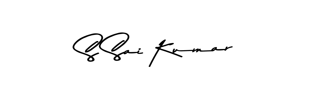 How to make S Sai Kumar name signature. Use Asem Kandis PERSONAL USE style for creating short signs online. This is the latest handwritten sign. S Sai Kumar signature style 9 images and pictures png