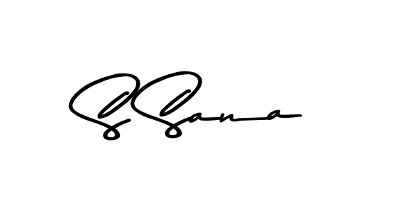 How to make S Sana name signature. Use Asem Kandis PERSONAL USE style for creating short signs online. This is the latest handwritten sign. S Sana signature style 9 images and pictures png