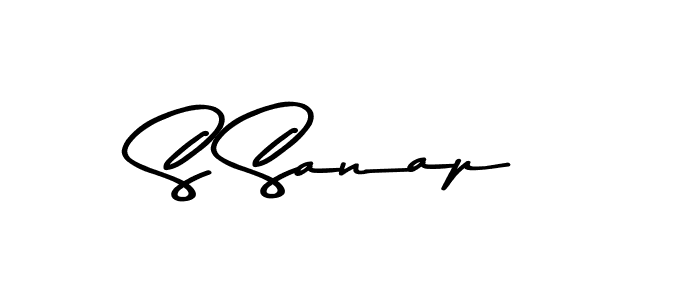 The best way (Asem Kandis PERSONAL USE) to make a short signature is to pick only two or three words in your name. The name S Sanap include a total of six letters. For converting this name. S Sanap signature style 9 images and pictures png