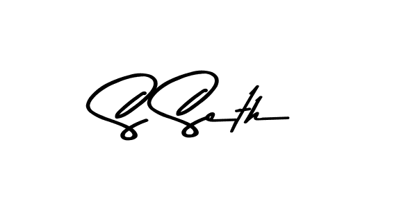 S Seth stylish signature style. Best Handwritten Sign (Asem Kandis PERSONAL USE) for my name. Handwritten Signature Collection Ideas for my name S Seth. S Seth signature style 9 images and pictures png