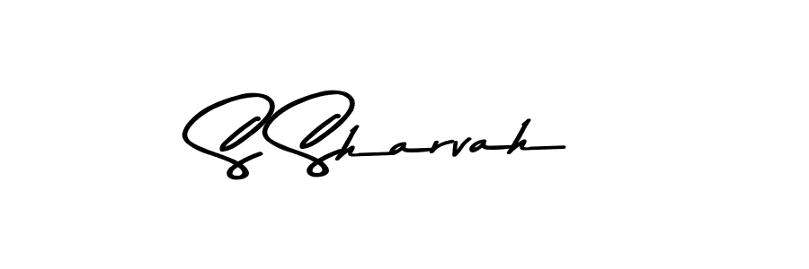 Asem Kandis PERSONAL USE is a professional signature style that is perfect for those who want to add a touch of class to their signature. It is also a great choice for those who want to make their signature more unique. Get S Sharvah name to fancy signature for free. S Sharvah signature style 9 images and pictures png