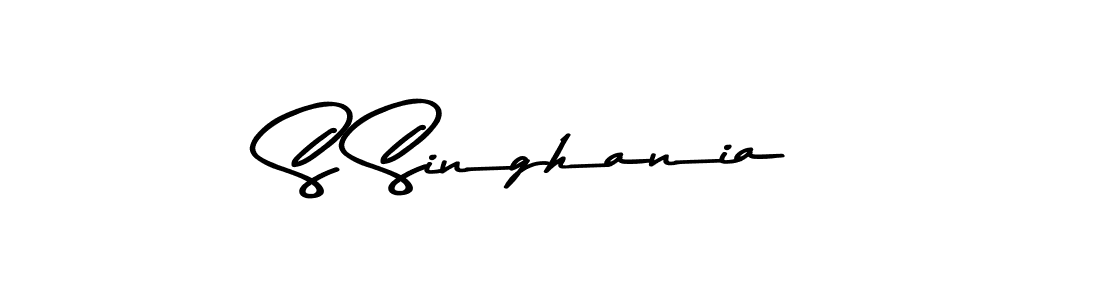 S Singhania stylish signature style. Best Handwritten Sign (Asem Kandis PERSONAL USE) for my name. Handwritten Signature Collection Ideas for my name S Singhania. S Singhania signature style 9 images and pictures png