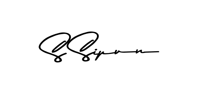 This is the best signature style for the S Sipun name. Also you like these signature font (Asem Kandis PERSONAL USE). Mix name signature. S Sipun signature style 9 images and pictures png