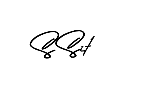 How to make S Sit name signature. Use Asem Kandis PERSONAL USE style for creating short signs online. This is the latest handwritten sign. S Sit signature style 9 images and pictures png