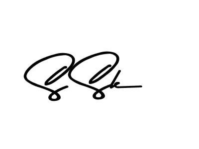 Use a signature maker to create a handwritten signature online. With this signature software, you can design (Asem Kandis PERSONAL USE) your own signature for name S Sk. S Sk signature style 9 images and pictures png