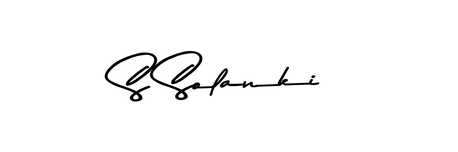 Create a beautiful signature design for name S Solanki. With this signature (Asem Kandis PERSONAL USE) fonts, you can make a handwritten signature for free. S Solanki signature style 9 images and pictures png