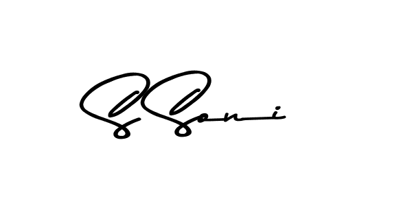 Use a signature maker to create a handwritten signature online. With this signature software, you can design (Asem Kandis PERSONAL USE) your own signature for name S Soni. S Soni signature style 9 images and pictures png