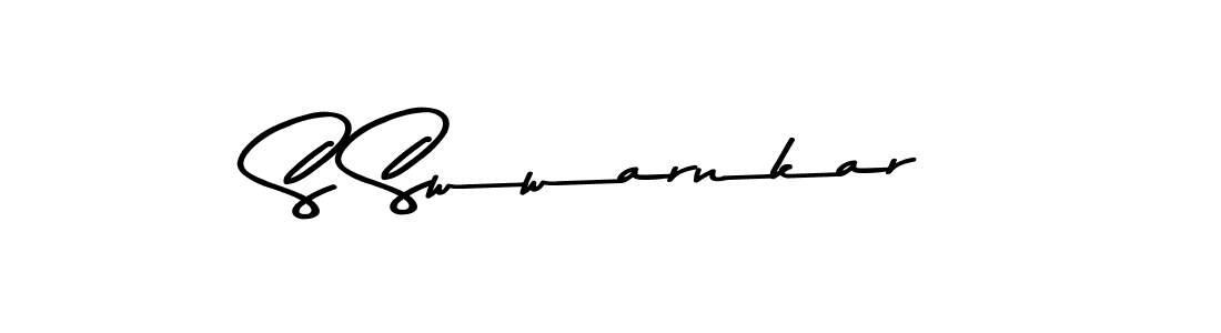 Make a beautiful signature design for name S Swwarnkar. With this signature (Asem Kandis PERSONAL USE) style, you can create a handwritten signature for free. S Swwarnkar signature style 9 images and pictures png