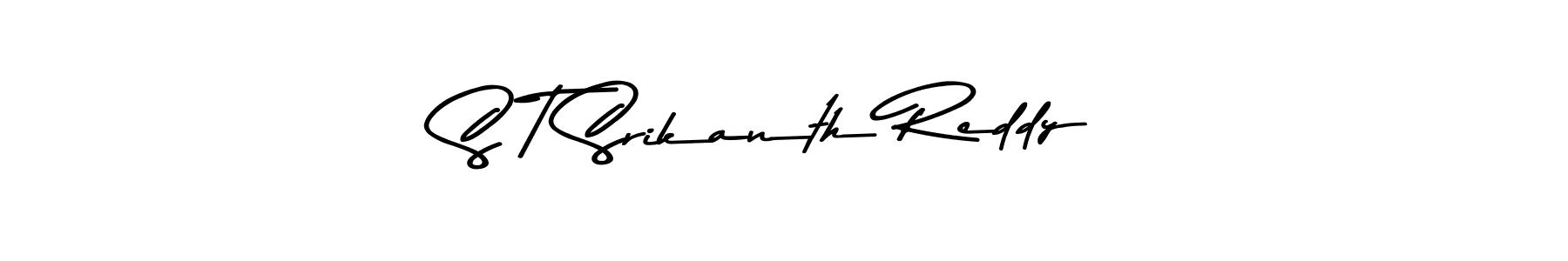 Use a signature maker to create a handwritten signature online. With this signature software, you can design (Asem Kandis PERSONAL USE) your own signature for name S T Srikanth Reddy. S T Srikanth Reddy signature style 9 images and pictures png