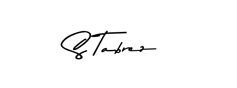 Make a beautiful signature design for name S Tabrez. With this signature (Asem Kandis PERSONAL USE) style, you can create a handwritten signature for free. S Tabrez signature style 9 images and pictures png