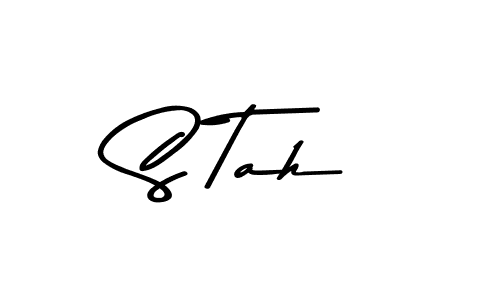 S Tah stylish signature style. Best Handwritten Sign (Asem Kandis PERSONAL USE) for my name. Handwritten Signature Collection Ideas for my name S Tah. S Tah signature style 9 images and pictures png