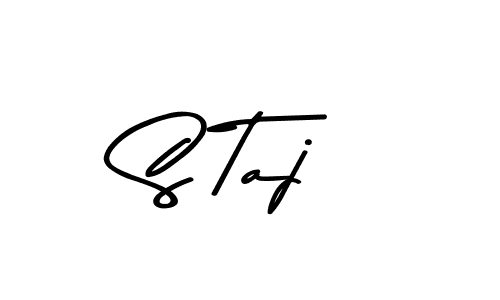 The best way (Asem Kandis PERSONAL USE) to make a short signature is to pick only two or three words in your name. The name S Taj include a total of six letters. For converting this name. S Taj signature style 9 images and pictures png