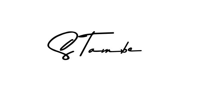 Design your own signature with our free online signature maker. With this signature software, you can create a handwritten (Asem Kandis PERSONAL USE) signature for name S Tambe. S Tambe signature style 9 images and pictures png