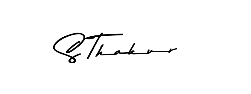 Create a beautiful signature design for name S Thakur. With this signature (Asem Kandis PERSONAL USE) fonts, you can make a handwritten signature for free. S Thakur signature style 9 images and pictures png