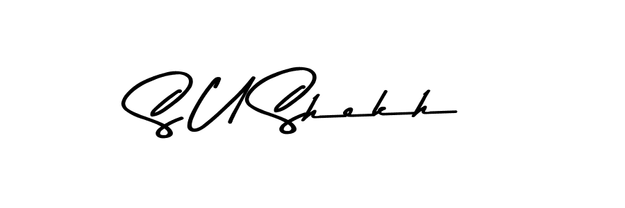 How to make S U Shekh signature? Asem Kandis PERSONAL USE is a professional autograph style. Create handwritten signature for S U Shekh name. S U Shekh signature style 9 images and pictures png