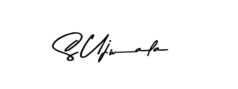 Also You can easily find your signature by using the search form. We will create S Ujwala name handwritten signature images for you free of cost using Asem Kandis PERSONAL USE sign style. S Ujwala signature style 9 images and pictures png