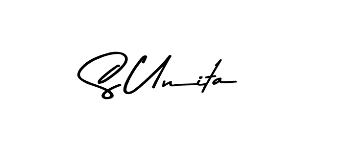 Create a beautiful signature design for name S Unita. With this signature (Asem Kandis PERSONAL USE) fonts, you can make a handwritten signature for free. S Unita signature style 9 images and pictures png