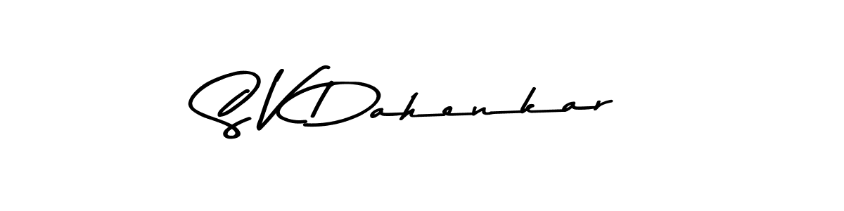 The best way (Asem Kandis PERSONAL USE) to make a short signature is to pick only two or three words in your name. The name S V Dahenkar include a total of six letters. For converting this name. S V Dahenkar signature style 9 images and pictures png