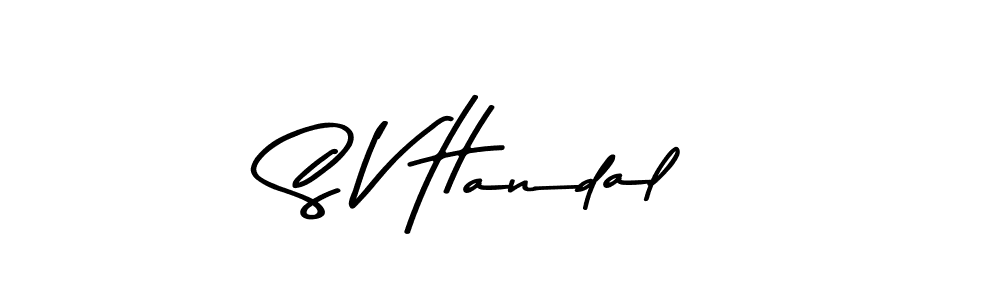 Also You can easily find your signature by using the search form. We will create S V Handal name handwritten signature images for you free of cost using Asem Kandis PERSONAL USE sign style. S V Handal signature style 9 images and pictures png