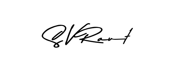 Make a beautiful signature design for name S V Raut. Use this online signature maker to create a handwritten signature for free. S V Raut signature style 9 images and pictures png