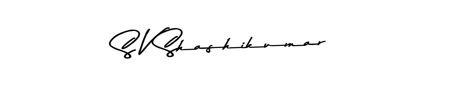 Also You can easily find your signature by using the search form. We will create S V Shashikumar name handwritten signature images for you free of cost using Asem Kandis PERSONAL USE sign style. S V Shashikumar signature style 9 images and pictures png